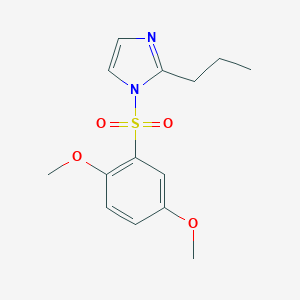 molecular formula C14H18N2O4S B225188 1-(2,5-Dimethoxy-benzenesulfonyl)-2-propyl-1H-imidazole 