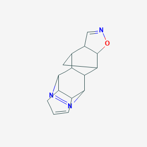 molecular formula C15H17N3O B225212 5-Oxa-6,17,18-triazahexacyclo[9.5.2.1~3,9~.0~2,10~.0~4,8~.0~12,16~]nonadeca-6,14,17-triene 