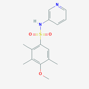 molecular formula C15H18N2O3S B225227 4-methoxy-2,3,5-trimethyl-N-(3-pyridinyl)benzenesulfonamide 