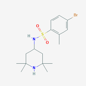 molecular formula C16H25BrN2O2S B225258 4-bromo-2-methyl-N-(2,2,6,6-tetramethyl-4-piperidinyl)benzenesulfonamide 