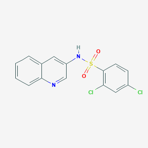 molecular formula C15H10Cl2N2O2S B225336 2,4-dichloro-N-(3-quinolinyl)benzenesulfonamide 