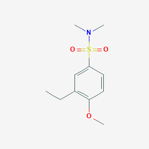 molecular formula C11H17NO3S B225353 3-ethyl-4-methoxy-N,N-dimethylbenzenesulfonamide 