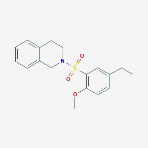 2-(3,4-dihydro-2(1H)-isoquinolinylsulfonyl)-4-ethylphenyl methyl ether