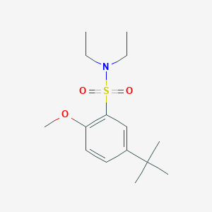 molecular formula C15H25NO3S B225370 5-tert-butyl-N,N-diethyl-2-methoxybenzenesulfonamide 