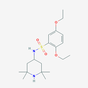 2,5-diethoxy-N-(2,2,6,6-tetramethyl-4-piperidinyl)benzenesulfonamide