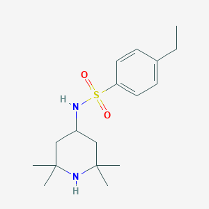 molecular formula C17H28N2O2S B225378 4-Ethyl-N-(2,2,6,6-tetramethyl-piperidin-4-yl)-benzenesulfonamide 
