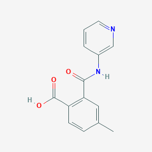 molecular formula C14H12N2O3 B225381 4-Methyl-2-[(3-pyridinylamino)carbonyl]benzoic acid 