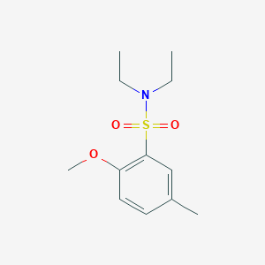 molecular formula C12H19NO3S B225385 N,N-diethyl-2-methoxy-5-methylbenzenesulfonamide 