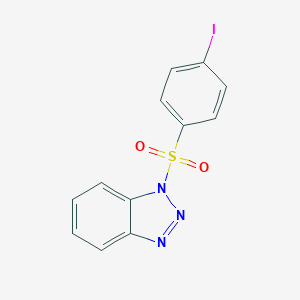 molecular formula C12H8IN3O2S B225390 1-[(4-iodophenyl)sulfonyl]-1H-1,2,3-benzotriazole 