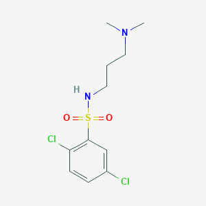 2,5-dichloro-N-[3-(dimethylamino)propyl]benzenesulfonamide