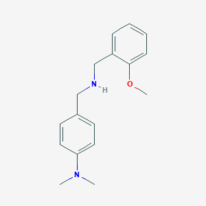 molecular formula C17H22N2O B225399 4-{[(2-methoxybenzyl)amino]methyl}-N,N-dimethylaniline 