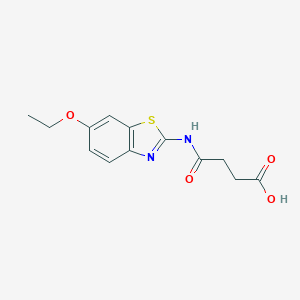 molecular formula C13H14N2O4S B225406 N-(6-Ethoxy-benzothiazol-2-yl)-succinamic acid 