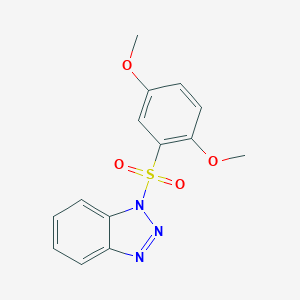 molecular formula C14H13N3O4S B225420 1-[(2,5-dimethoxyphenyl)sulfonyl]-1H-benzotriazole 