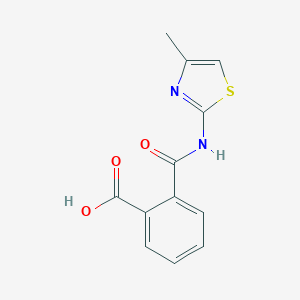 molecular formula C12H10N2O3S B225425 N-(4-Methyl-thiazol-2-yl)-phthalamic acid 
