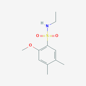 molecular formula C11H17NO3S B225447 N-ethyl-2-methoxy-4,5-dimethylbenzenesulfonamide 