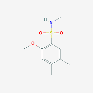 molecular formula C10H15NO3S B225450 2-methoxy-N,4,5-trimethylbenzenesulfonamide 