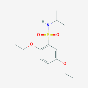 molecular formula C13H21NO4S B225456 2,5-diethoxy-N-isopropylbenzenesulfonamide 