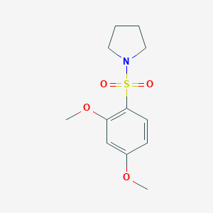 molecular formula C12H17NO4S B225480 1-[(2,4-Dimethoxyphenyl)sulfonyl]pyrrolidine 