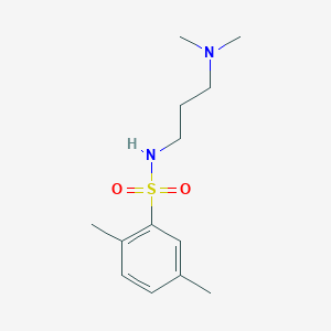 molecular formula C13H22N2O2S B225510 N-[3-(dimethylamino)propyl]-2,5-dimethylbenzenesulfonamide 