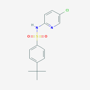 molecular formula C15H17ClN2O2S B225538 4-tert-butyl-N-(5-chloro-2-pyridinyl)benzenesulfonamide 
