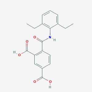 molecular formula C19H19NO5 B225551 4-[(2,6-Diethylanilino)carbonyl]isophthalic acid 