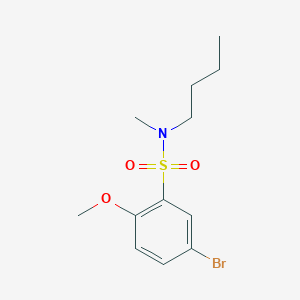 molecular formula C12H18BrNO3S B225556 5-bromo-N-butyl-2-methoxy-N-methylbenzenesulfonamide 