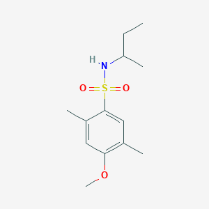 molecular formula C13H21NO3S B225569 N-(sec-butyl)-4-methoxy-2,5-dimethylbenzenesulfonamide 