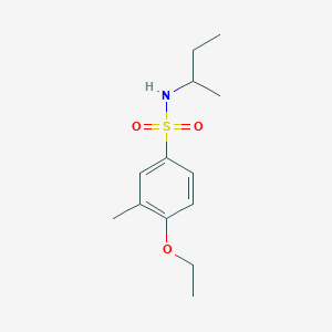 molecular formula C13H21NO3S B225570 N-(sec-butyl)-4-ethoxy-3-methylbenzenesulfonamide 