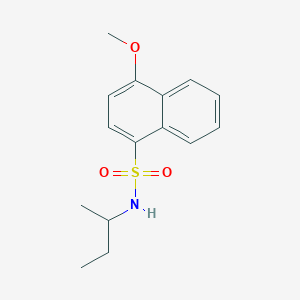 molecular formula C15H19NO3S B225573 N-(sec-butyl)-4-methoxy-1-naphthalenesulfonamide 