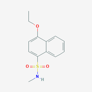 molecular formula C13H15NO3S B225583 4-ethoxy-N-methylnaphthalene-1-sulfonamide 