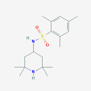 molecular formula C18H30N2O2S B225590 2,4,6-trimethyl-N-(2,2,6,6-tetramethylpiperidin-4-yl)benzenesulfonamide 