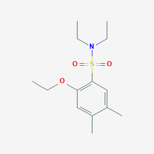 molecular formula C14H23NO3S B225595 2-ethoxy-N,N-diethyl-4,5-dimethylbenzenesulfonamide 
