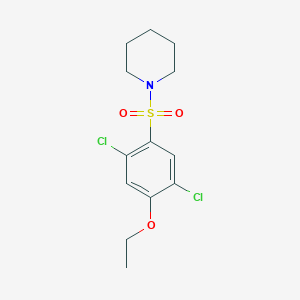 molecular formula C13H17Cl2NO3S B225596 2,5-Dichloro-4-(1-piperidinylsulfonyl)phenyl ethyl ether 