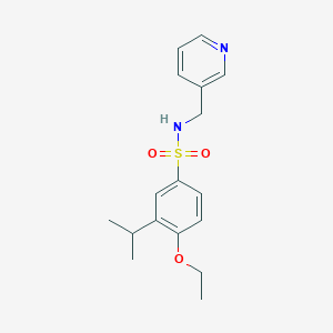 molecular formula C17H22N2O3S B225601 4-Ethoxy-3-isopropyl-N-pyridin-3-ylmethyl-benzenesulfonamide 