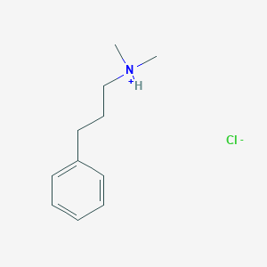molecular formula C11H18ClN B225673 Propylamine, N,N-dimethyl-3-phenyl-, hydrochloride CAS No. 10344-82-8