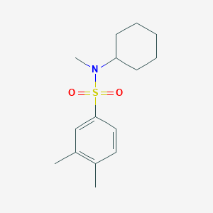 molecular formula C15H23NO2S B225702 N-cyclohexyl-N,3,4-trimethylbenzenesulfonamide 