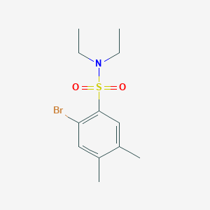 molecular formula C12H18BrNO2S B225715 2-bromo-N,N-diethyl-4,5-dimethylbenzenesulfonamide 