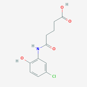5-(5-Chloro-2-hydroxyanilino)-5-oxopentanoic acid
