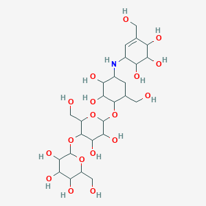 molecular formula C26H45NO18 B225820 Validamycin E CAS No. 12650-71-4
