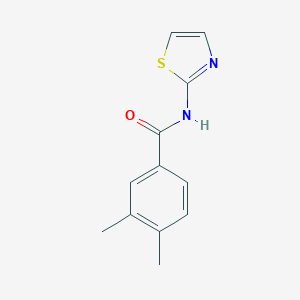 molecular formula C12H12N2OS B225839 3,4-dimethyl-N-(1,3-thiazol-2-yl)benzamide 
