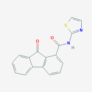 molecular formula C17H10N2O2S B225857 9-oxo-N-(1,3-thiazol-2-yl)-9H-fluorene-1-carboxamide 