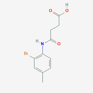 molecular formula C11H12BrNO3 B225866 4-(2-Bromo-4-methylanilino)-4-oxobutanoic acid 