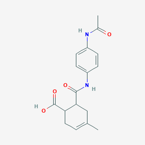molecular formula C17H20N2O4 B225875 6-[(4-Acetamidophenyl)carbamoyl]-4-methylcyclohex-3-ene-1-carboxylic acid 