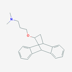 molecular formula C21H25NO B225935 9,10-Dihydro-9-(3-dimethylaminopropoxy)-9,10-ethanoanthracene CAS No. 13388-29-9