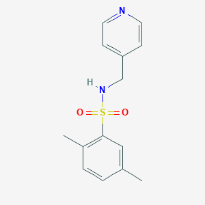 molecular formula C14H16N2O2S B225944 2,5-dimethyl-N-(4-pyridinylmethyl)benzenesulfonamide 