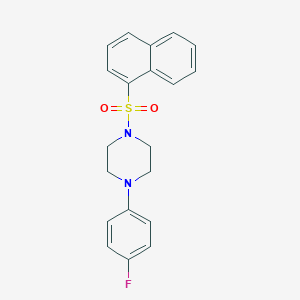 molecular formula C20H19FN2O2S B225976 1-(4-Fluorophenyl)-4-(1-naphthylsulfonyl)piperazine 