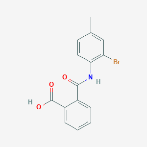 molecular formula C15H12BrNO3 B225984 2-[(2-Bromo-4-methylphenyl)carbamoyl]benzoic acid 