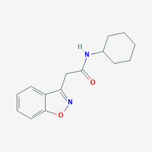 molecular formula C15H18N2O2 B226009 2-(1,2-benzisoxazol-3-yl)-N-cyclohexylacetamide 
