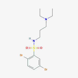 molecular formula C13H20Br2N2O2S B226029 2,5-dibromo-N-[3-(diethylamino)propyl]benzenesulfonamide 