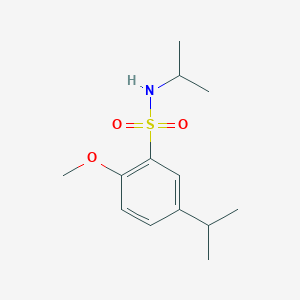 molecular formula C13H21NO3S B226056 N,5-diisopropyl-2-methoxybenzenesulfonamide 